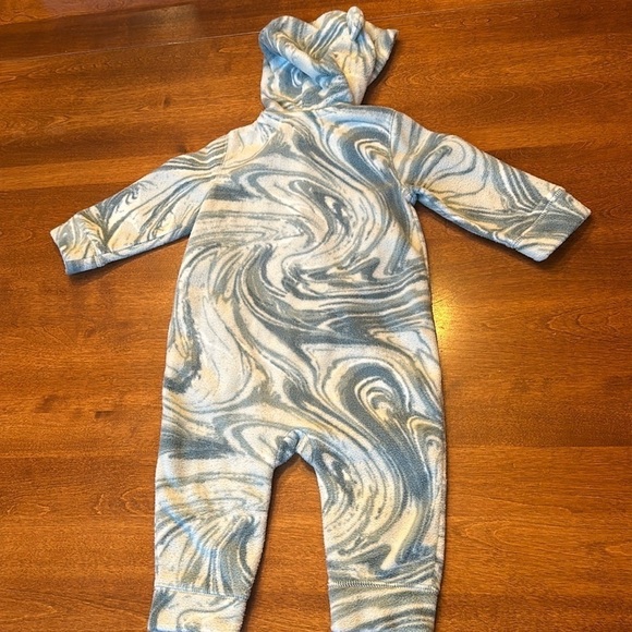 GAP - Fleece hooded Bunting Bag Footie One piece. Size 6-12 months - Picture 7 of 7